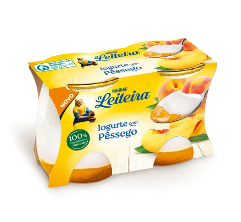 Iogurte com Pêssego Pack 2