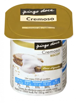 Iogurte Cremoso Biscuit