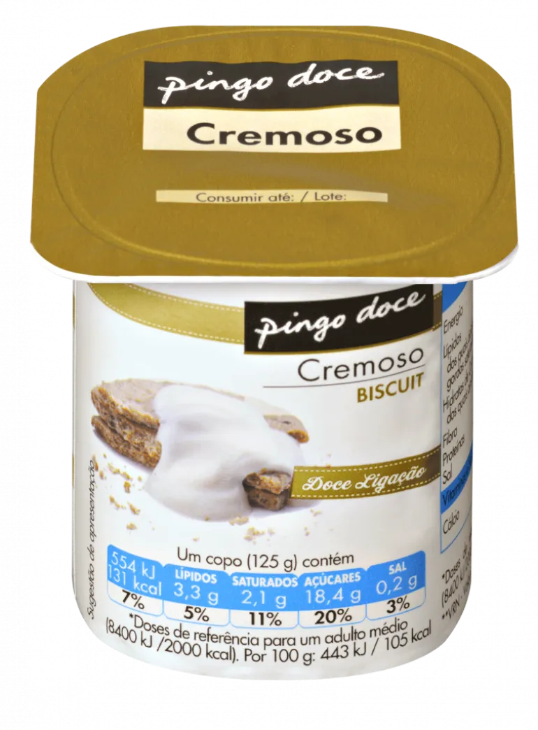 Iogurte Cremoso Biscuit