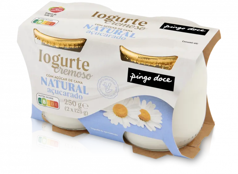 Iogurte Cremoso Natural Açucarado Pack 2