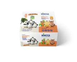 Iogurte Fruta Batida Lanchinho Booom Banana, Laranja e Bolacha Pack 4