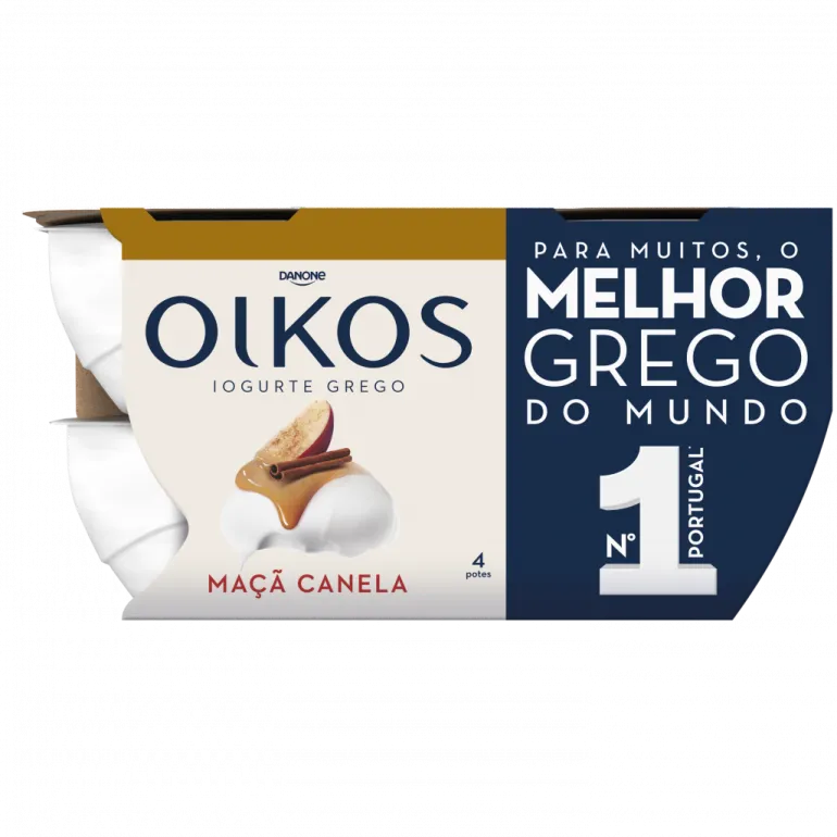 Iogurte Grego Maçã e Canela Pack 4