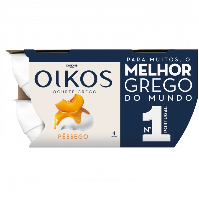 Iogurte Grego Pêssego Pack 4