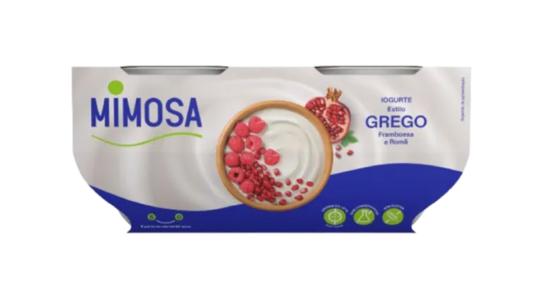 Iogurte Grego Romã e Framboesa Pack 4