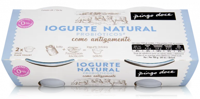 Iogurte Inteiro Natural Pack 2