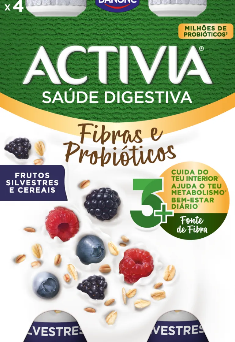 Iogurte Líquido Bífidus Frutos Silvestres e Cereais Pack 4