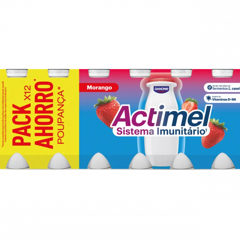 Iogurte Líquido Defesas Morango Pack 12