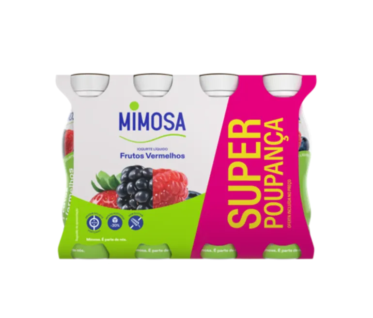 Iogurte Líquido Frutos Vermelhos Pack 8