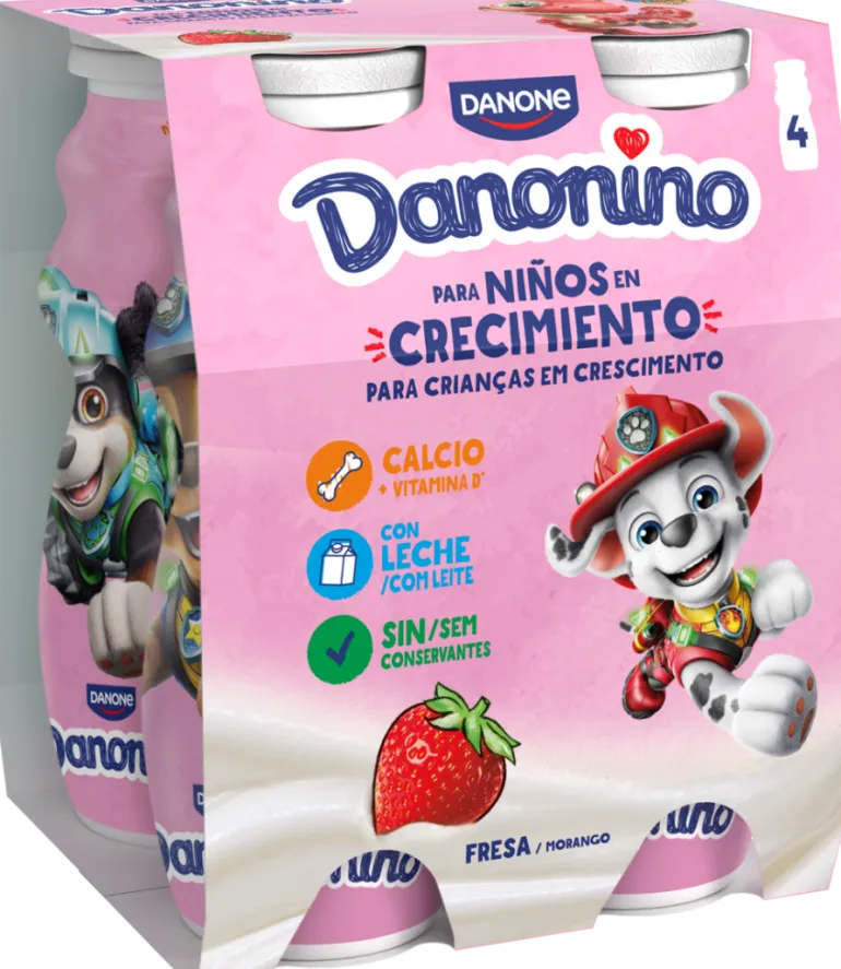 Iogurte Líquido Infantil de Morango Pack 4