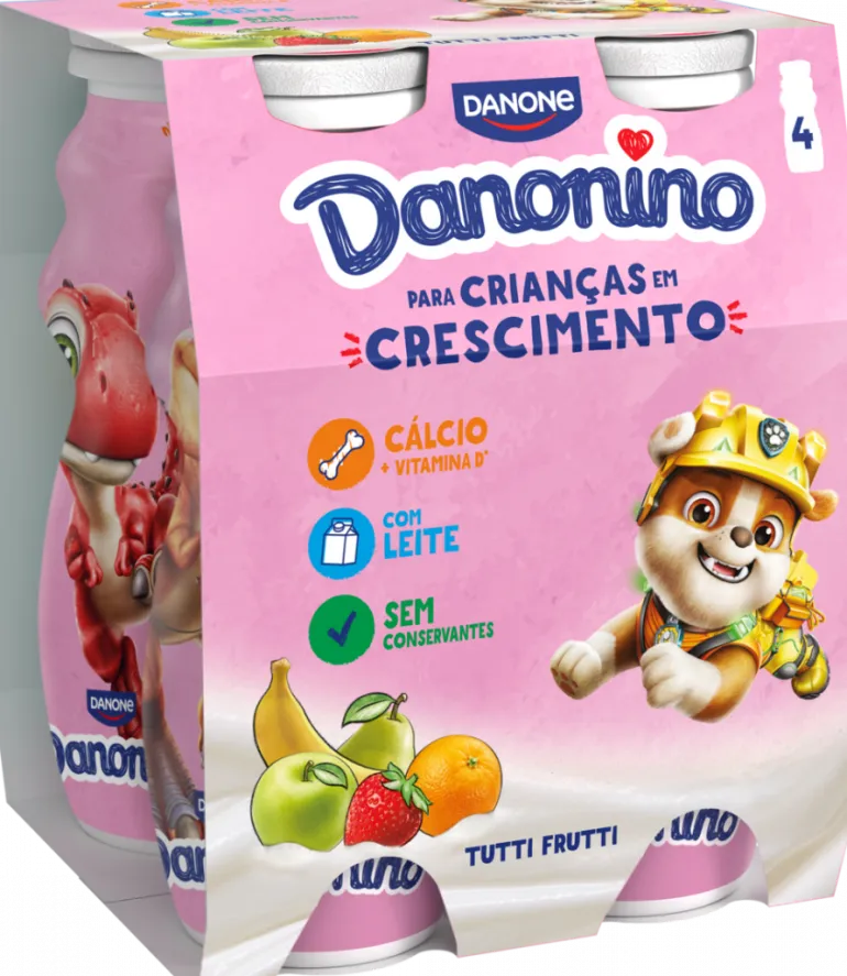 Iogurte Líquido Infantil de Tutti Frutti Pack 4