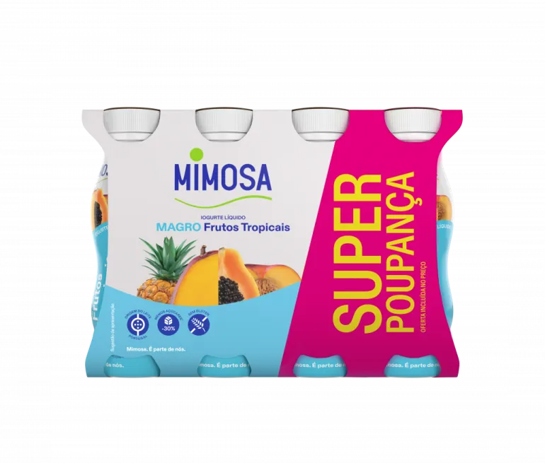 Iogurte Líquido Magro Frutos Tropicais Pack 8