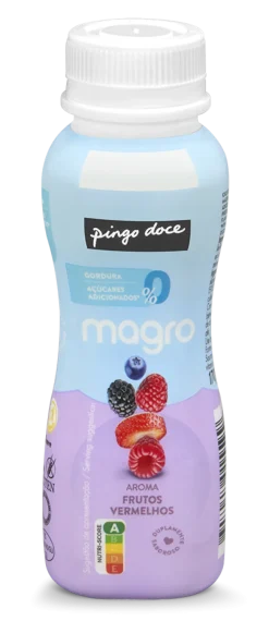 Iogurte Líquido Magro 00% Frutos Vermelhos Pack 4