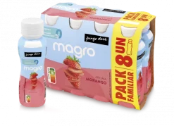 Iogurte Líquido Magro 00% Morango Pack 8