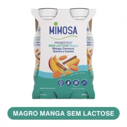 Iogurte Líquido Magro Probiótico sem Lactose Manga Pack 4