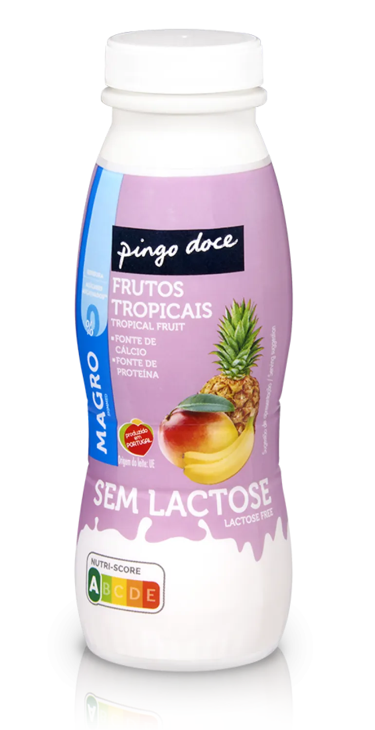 Iogurte Líquido Magro sem Lactose Frutos Tropicais Pack 4