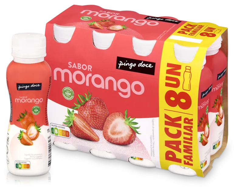 Iogurte Líquido Morango Pack 8
