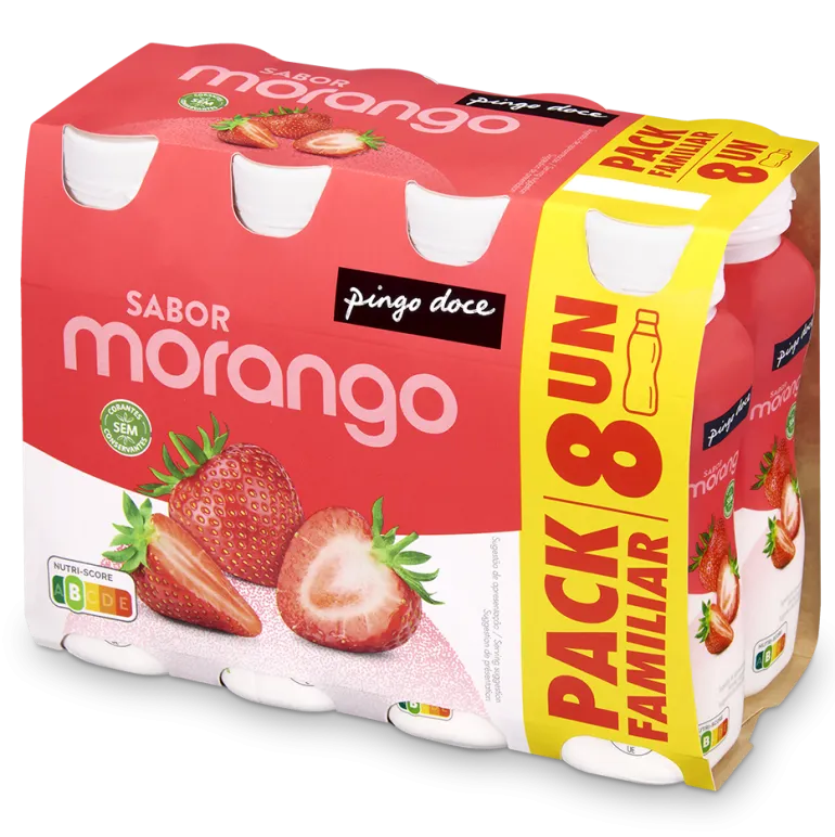Iogurte Líquido Morango Pack 8