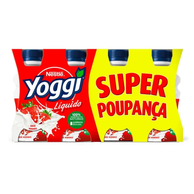 Iogurte Líquido Morango Pack 8