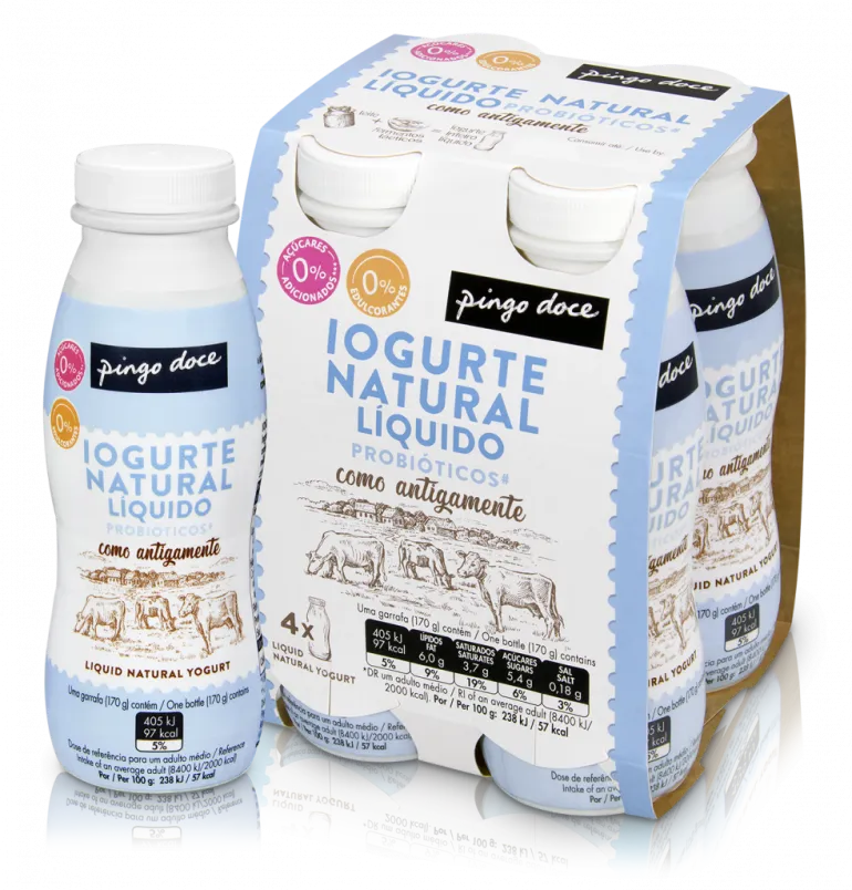 Iogurte Líquido Natural Inteiro Pack 4