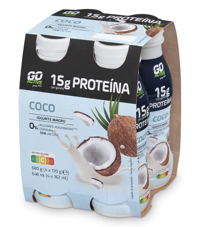 Iogurte Líquido Proteína Coco Pack 4