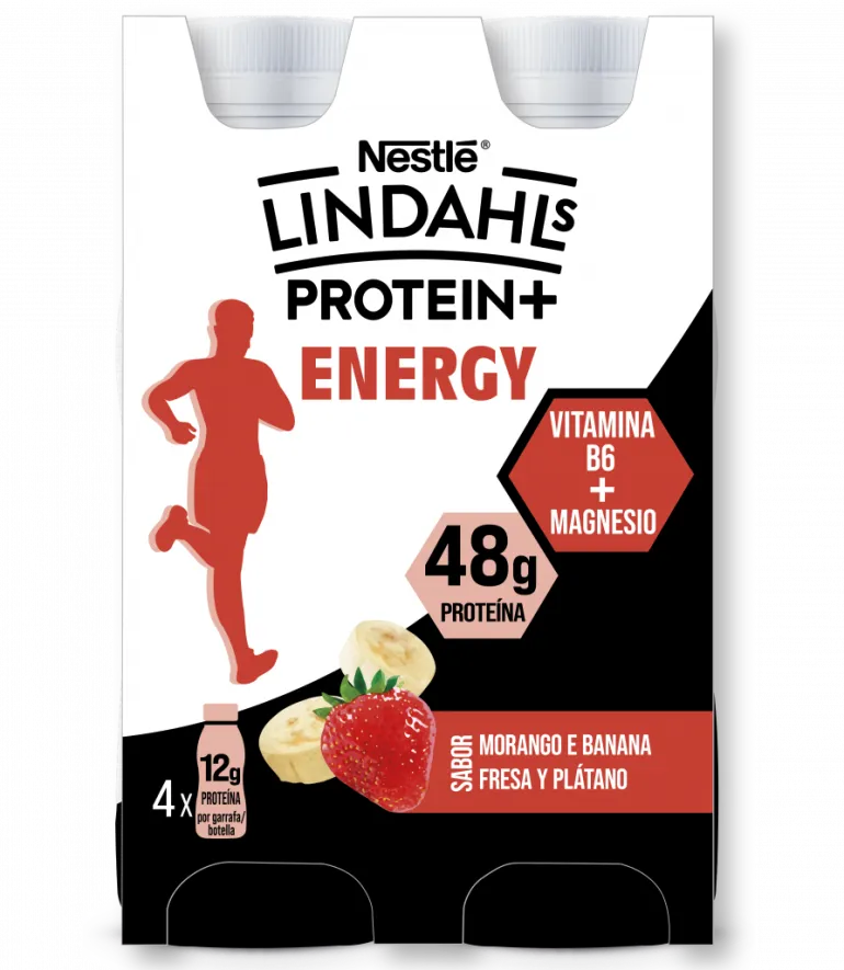 Iogurte Líquido Proteína Morango e Banana Pack 4