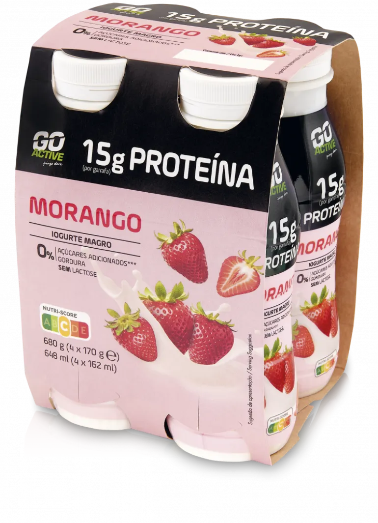 Iogurte Líquido Proteína Morango Pack 4
