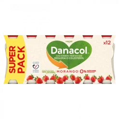 Iogurte Líquido Reduz Colesterol Morango Pack 12