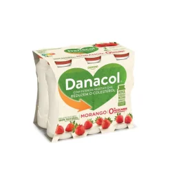 Iogurte Líquido Reduz Colesterol Morango Pack 6