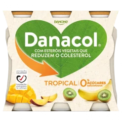 Iogurte Líquido Reduz Colesterol Tropical Pack 6