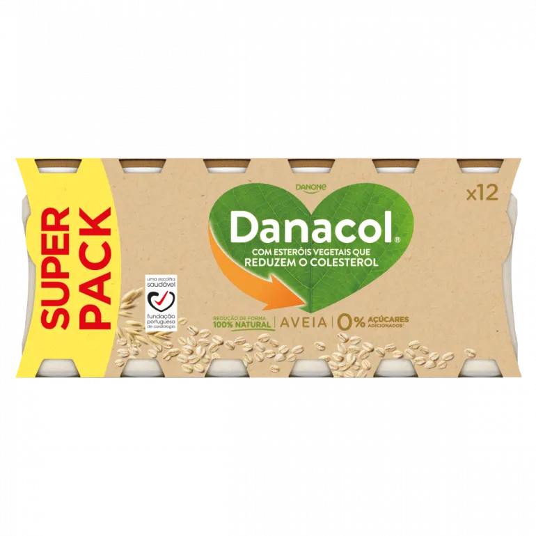 Iogurte Líquido Reduz Colesterol Aveia Pack 12