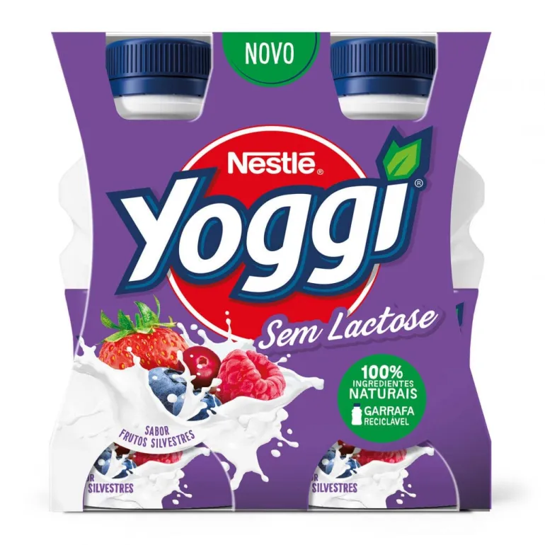 Iogurte Líquido sem Lactose Frutos Silvestres Pack 4