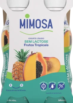 Iogurte Líquido sem Lactose Frutos Tropicais Pack 4