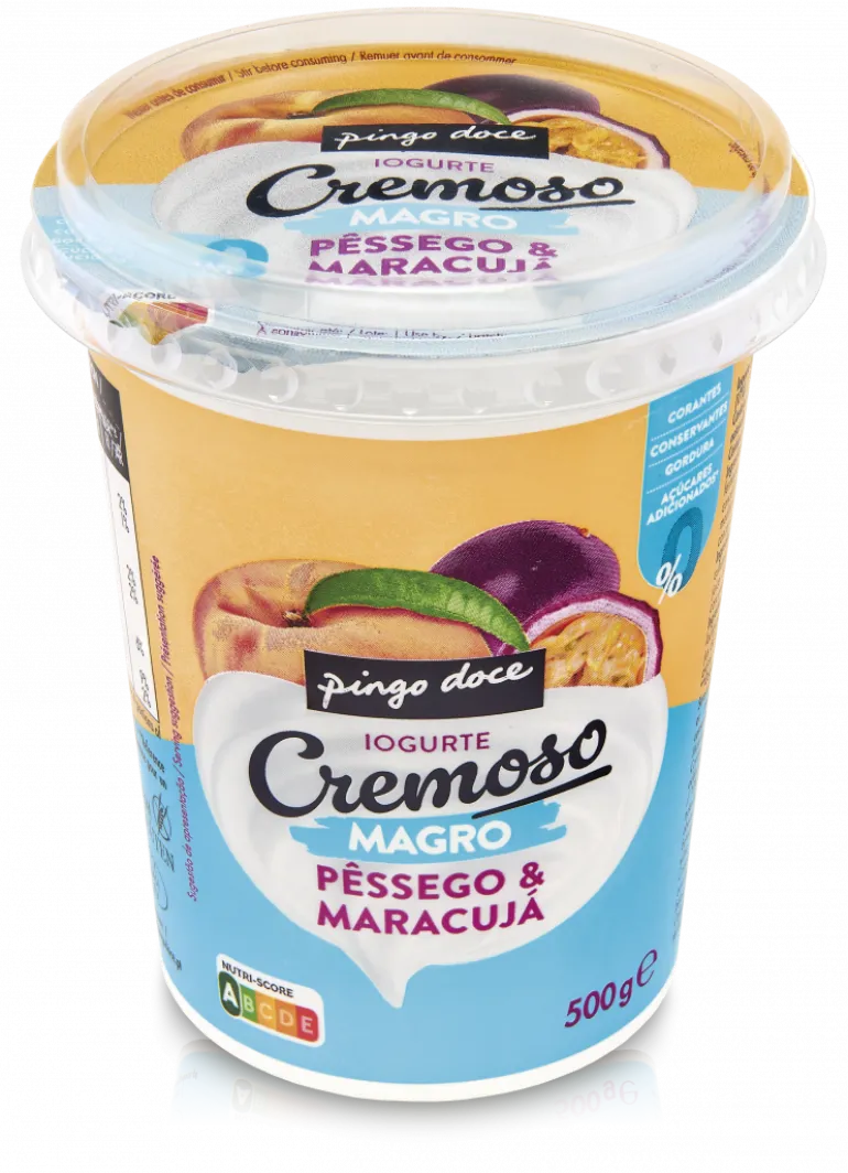 Iogurte Magro Cremoso Pêssego e Maracujá