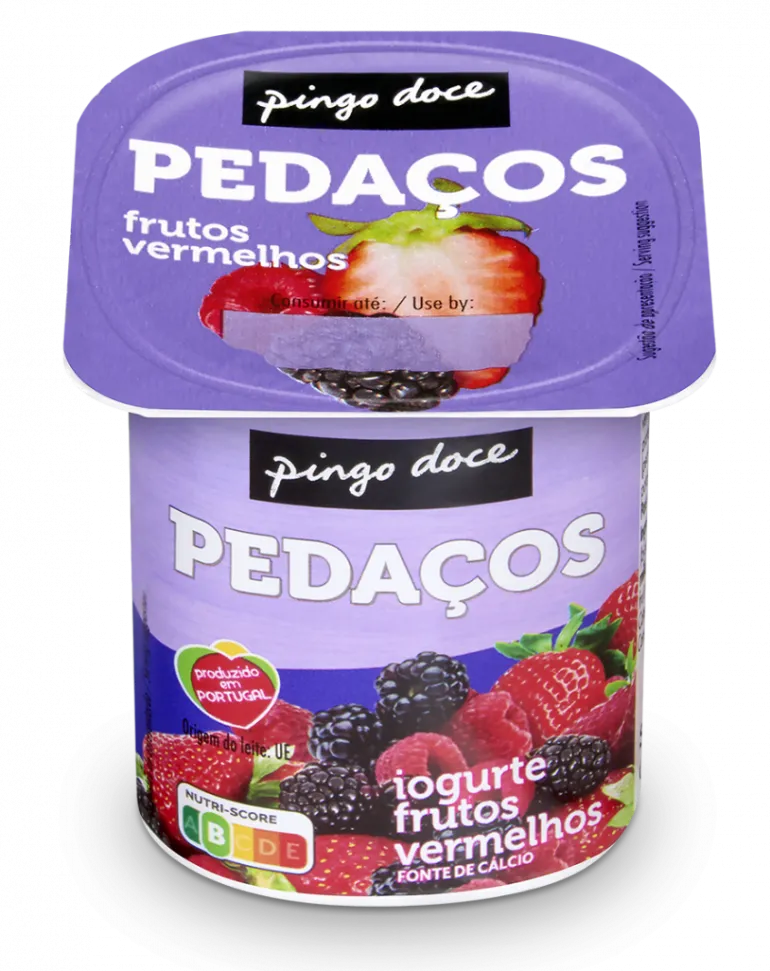 Iogurte Pedaços de Frutos Vermelhos