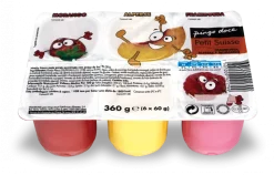 Iogurte Petit Suisse Morango, Framboesa e Alperce Pack 6