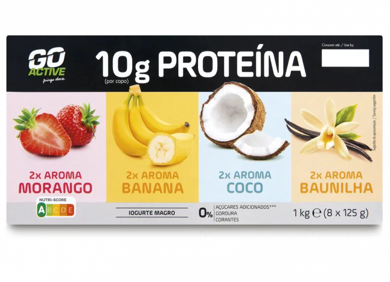 Iogurte Proteína Multipack (Morango, Coco, Banana e Baunilha) Pack 8