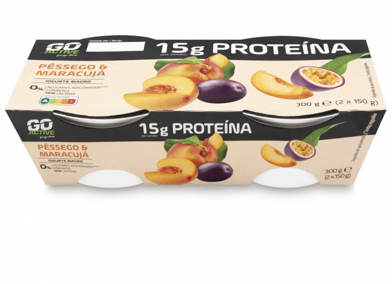 Iogurte Proteína Pêssego e Maracujá Pack 2