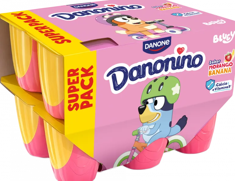 Iogurte Queijinho Petit de Morango e Banana Pack 12