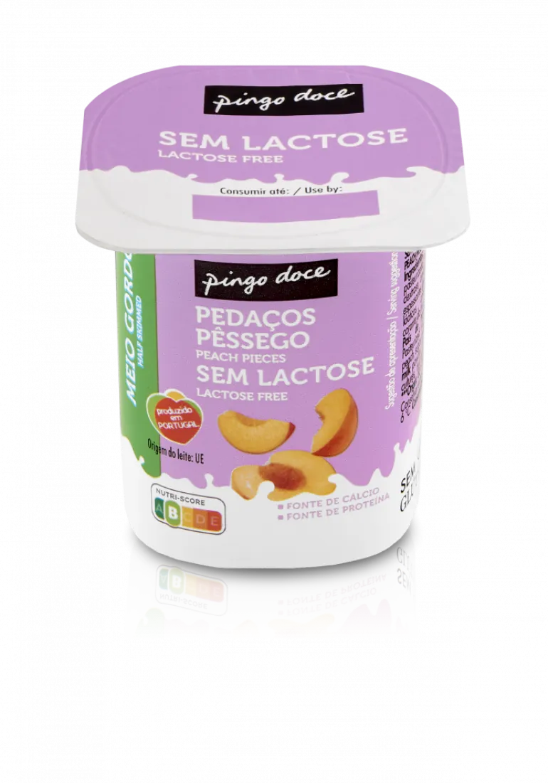 Iogurte sem Lactose Pedaços Pêssego
