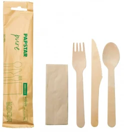 Kit de Talheres Madeira