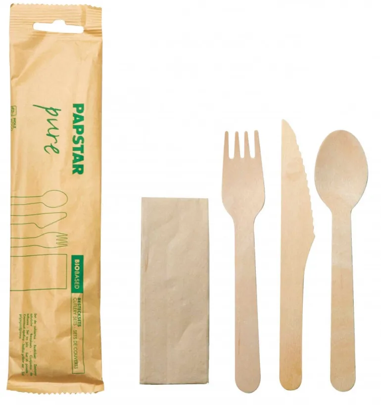 Kit de Talheres Madeira