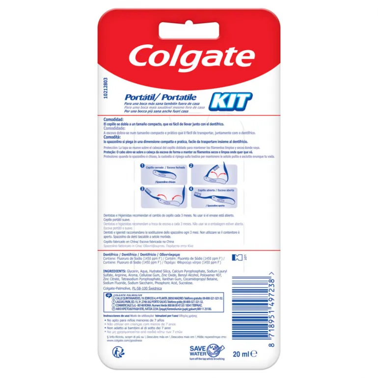 Kit Viagem Escova e Pasta de Dentes