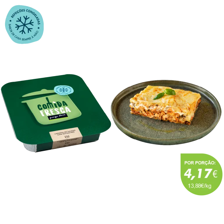 Lasanha de Salmão e Espinafres