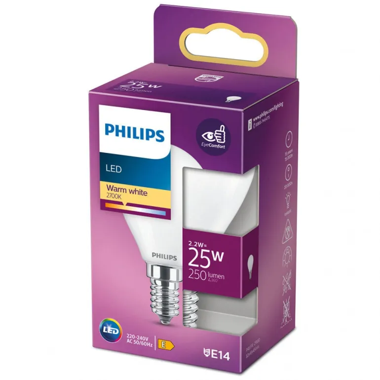 LED Esférica 25W E14 Quente