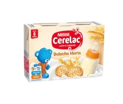 Leite e Cereais com Bolacha Maria