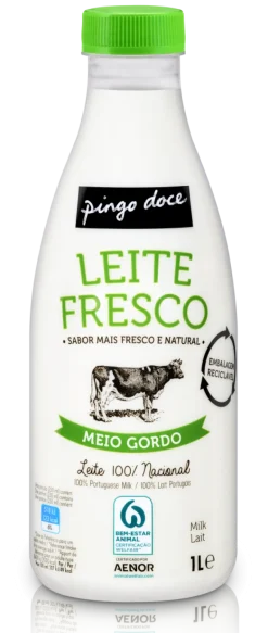 Leite Fresco Meio Gordo