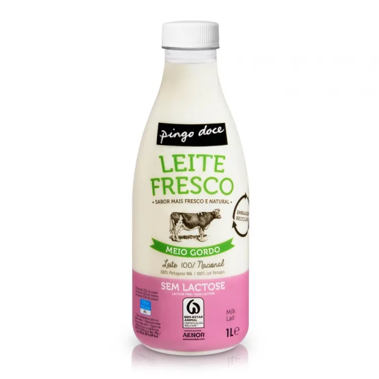 Leite Fresco Meio Gordo sem Lactose
