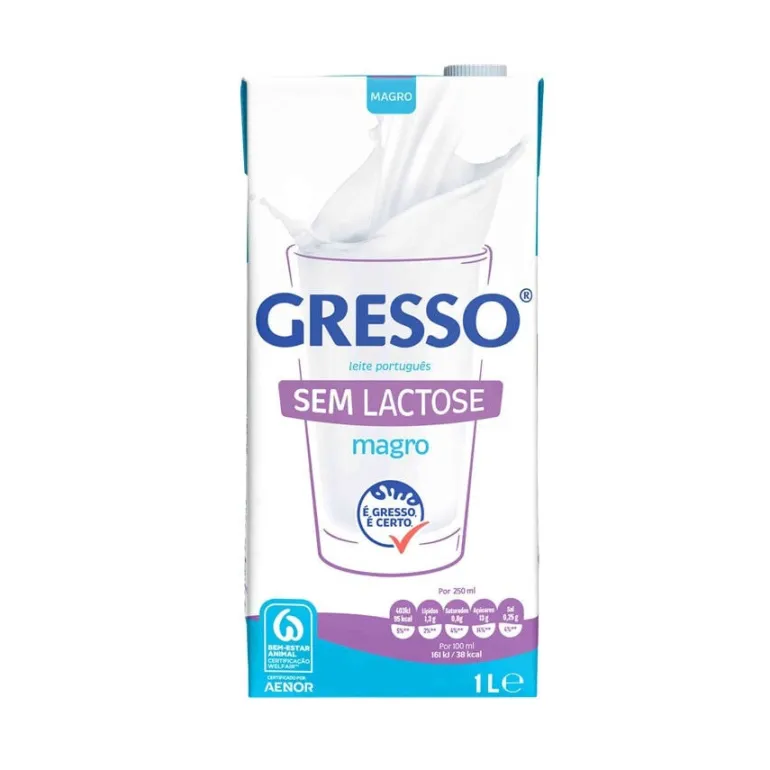 Leite UHT Magro sem Lactose
