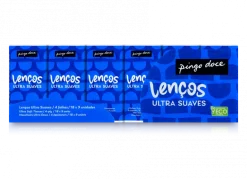 Lenços de Bolso 4 Folhas Ultra Suaves Pack 18