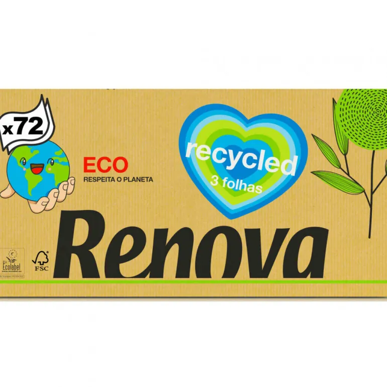 Lenços Faciais 100% Reciclados
